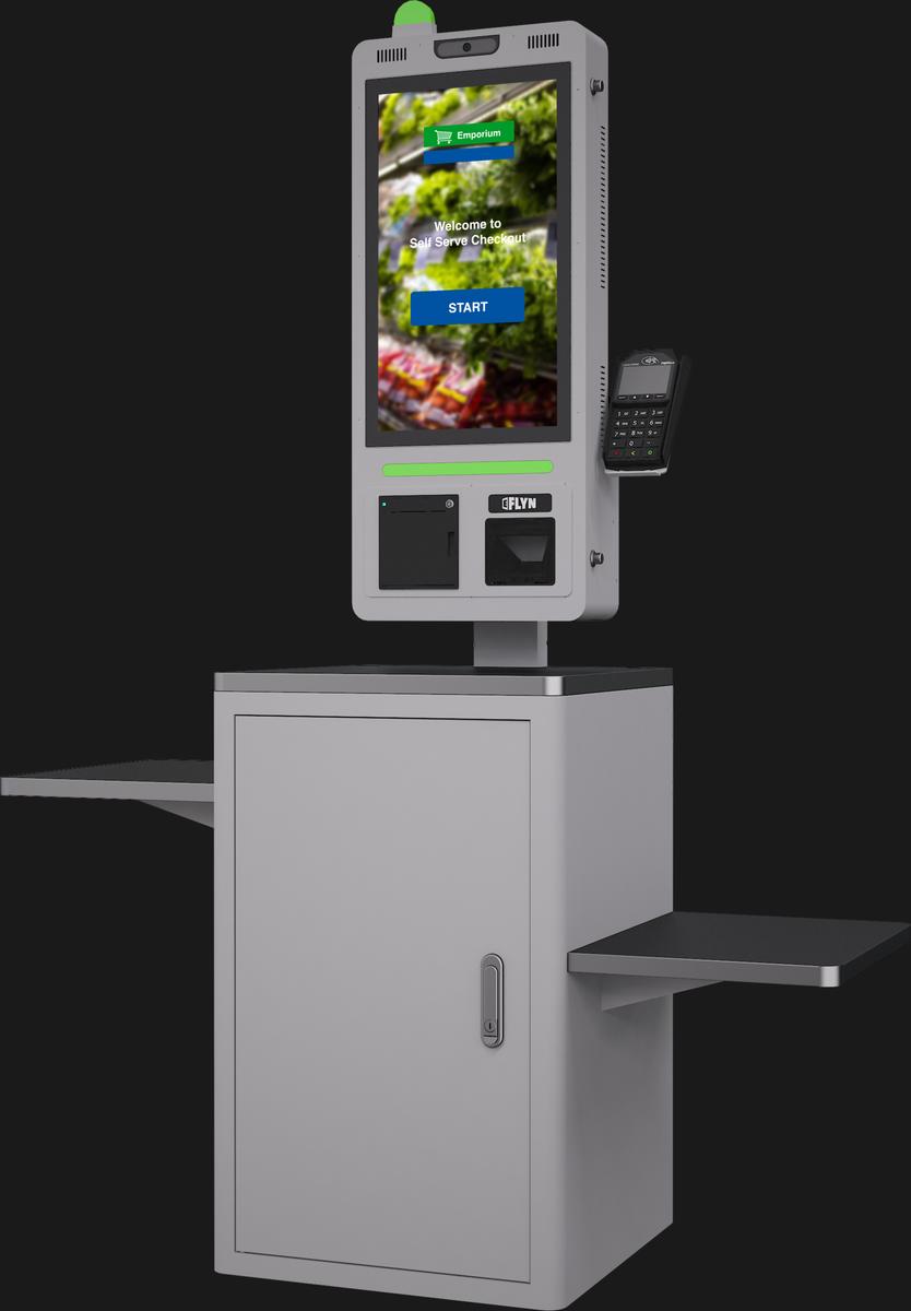 21.5" Self Ordering Kiosk Flex counter checkout station Shopease