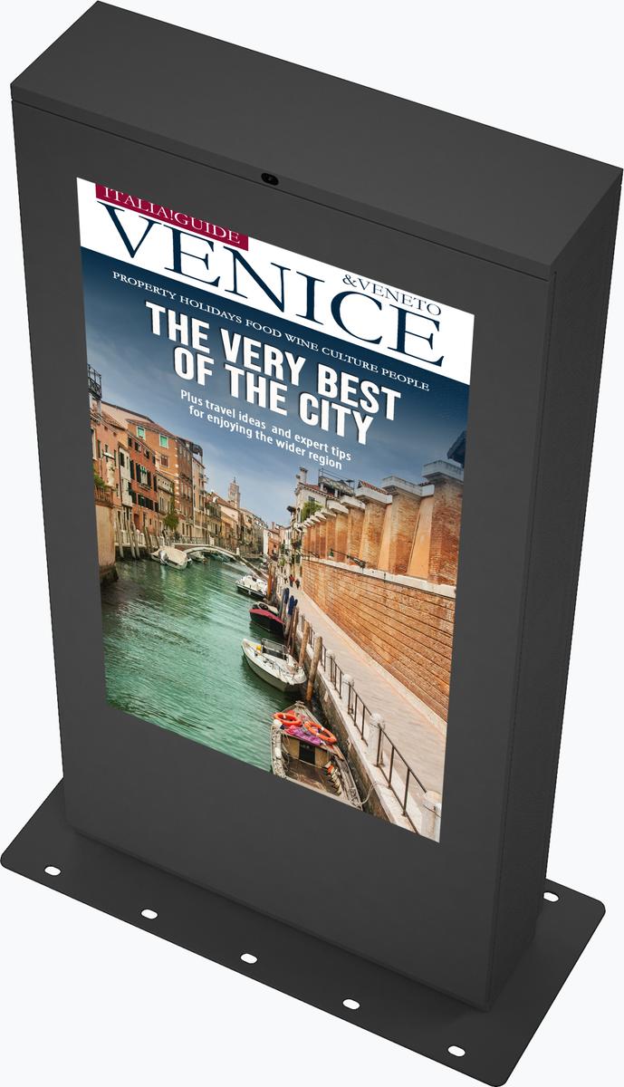 75 Double Sided High Brightness Outdoor LCD Monitor Mockup 3
