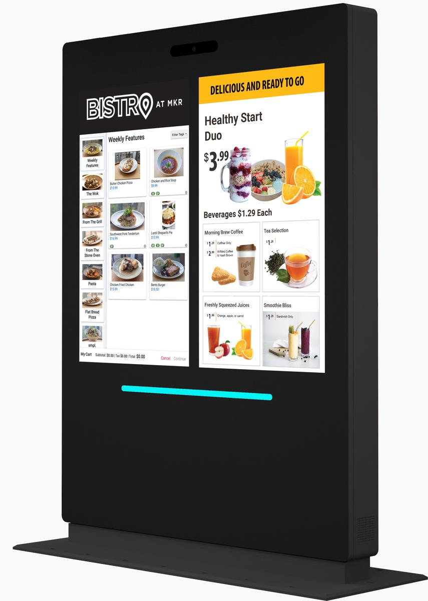 55" Outdoor Drive Thru Digital Menu Board D2 Series Dual Screens 1