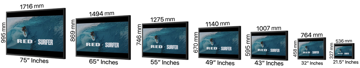 55 W2E-SS Outdoor Optical Bonding wallmount side by side Horizontal