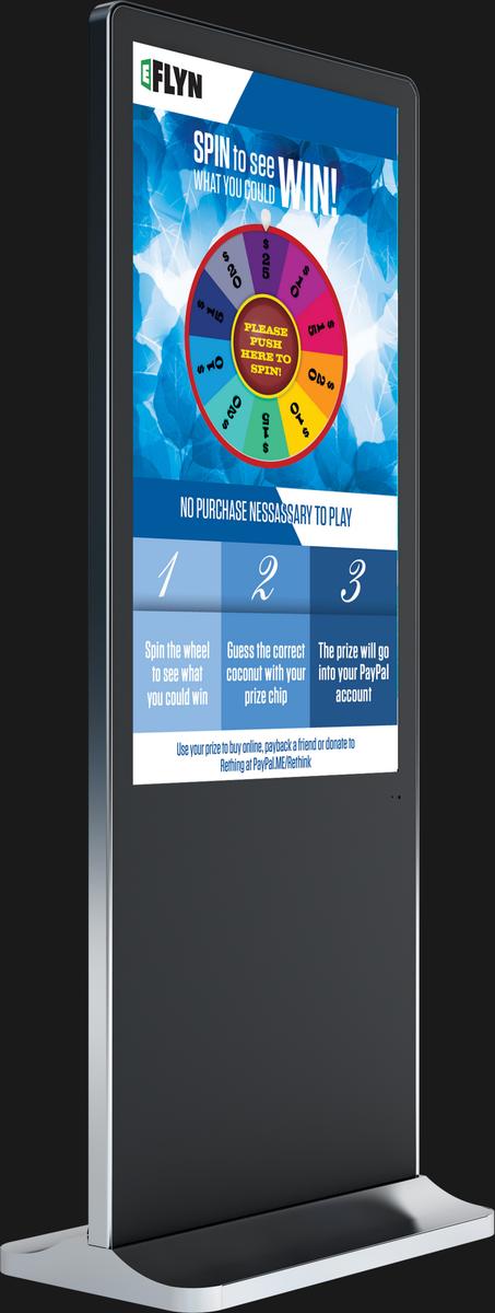 49 inches Floor Standing Touch Screen Digital Signage Mockup 13