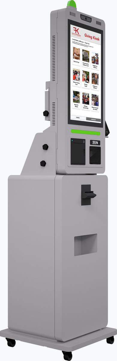Universal Pay CashBox Cash Acceptor Flex Series self-order kiosks Mockup real image 5