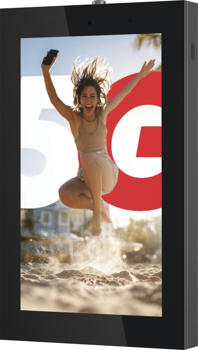 55inches Outdoor Wallmountable Digital Signage Vertical Mockup