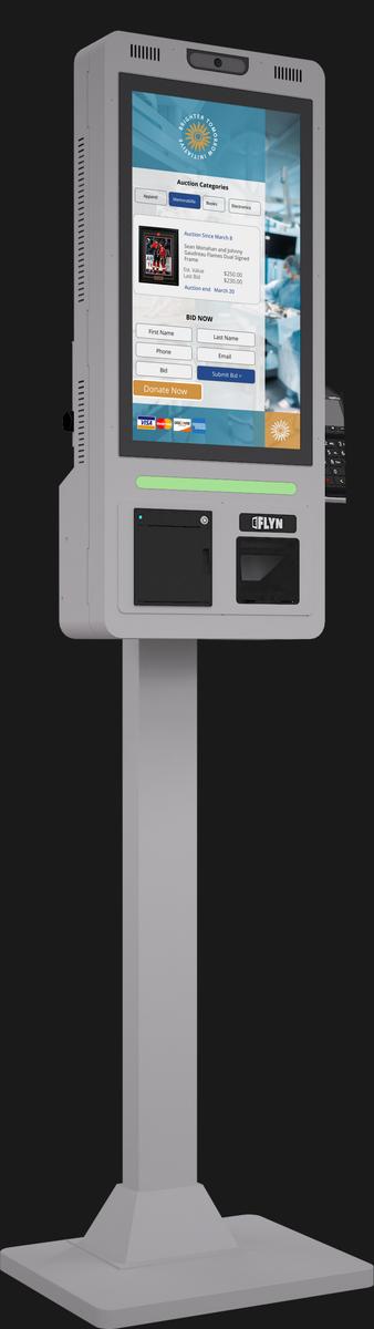 21.5" Flex QSR DONATION SHOPIFY FUNDRAISING without alert – floor standing 9