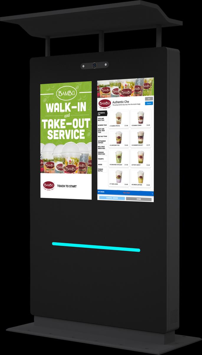 43" Outdoor Drive Thru Digital Menu Board D2 Series Dual Screens 1