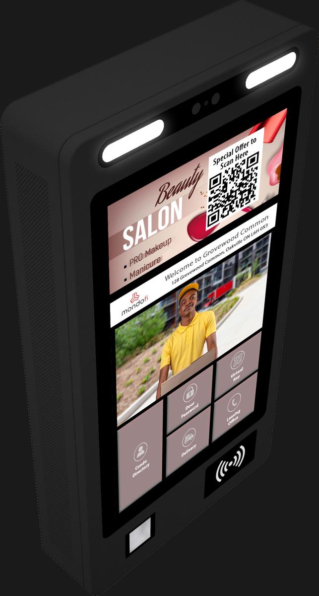 21.5" wallmount munted display mockup 4