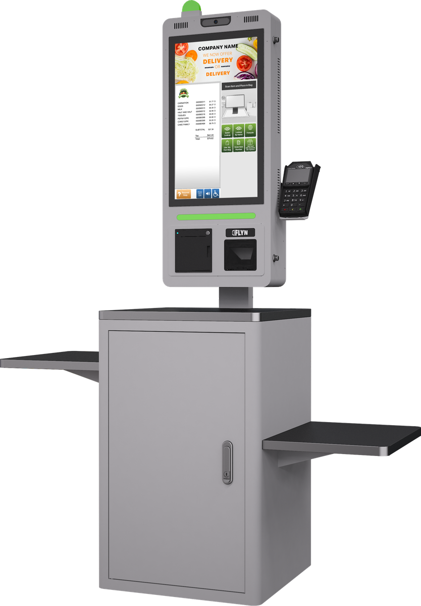 21.5" Self Ordering Kiosk Flex counter checkout station Shopease