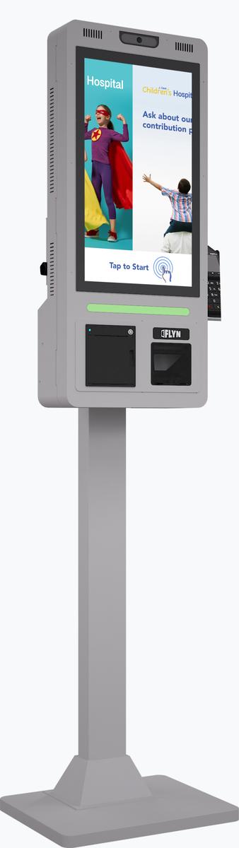 21.5" Flex QSR DONATION SHOPIFY FUNDRAISING without alert – floor standing 9