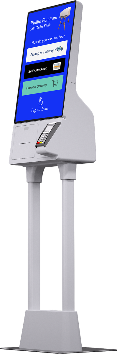Samsung Self Checkout Kiosk Model KM24A Mockup 2