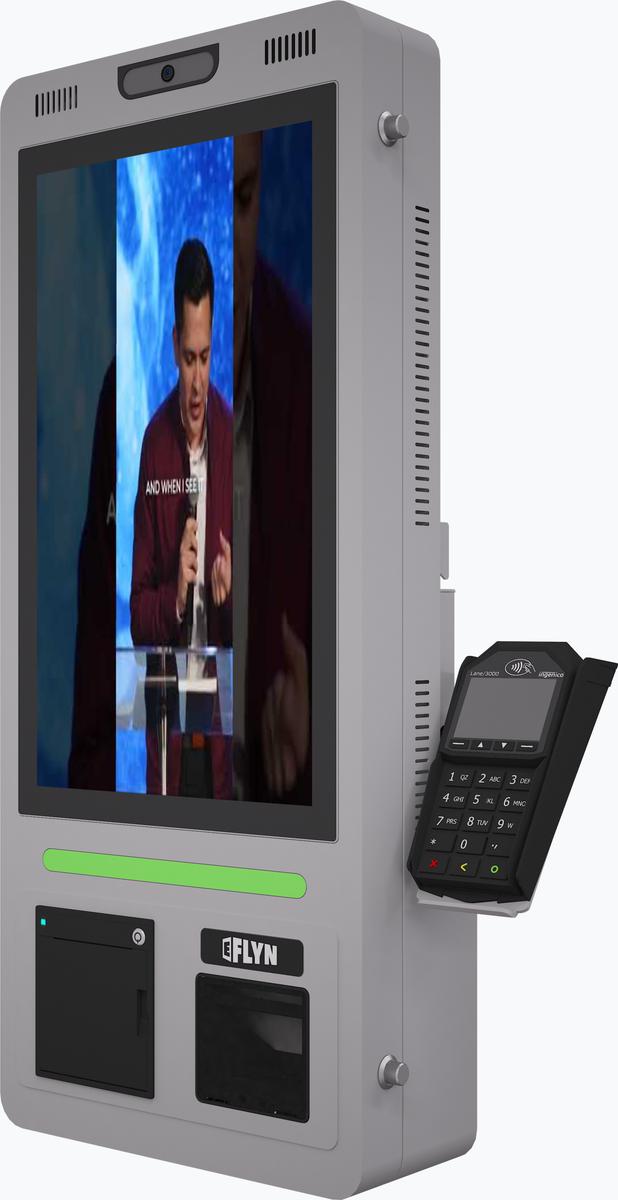 21.5" Flex QSR DONATION SHOPIFY FUNDRAISING Wallmount 3
