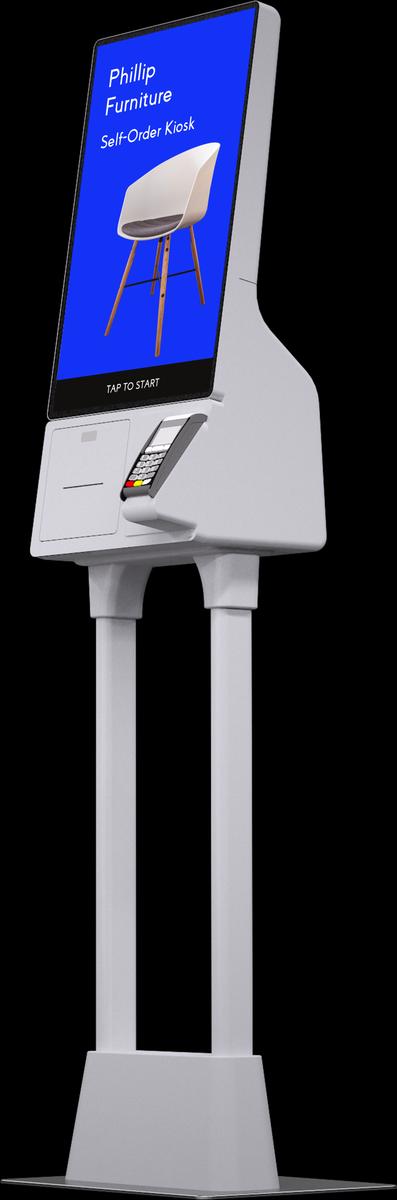 Samsung Self Checkout Kiosk Model KM24A Mockup 2