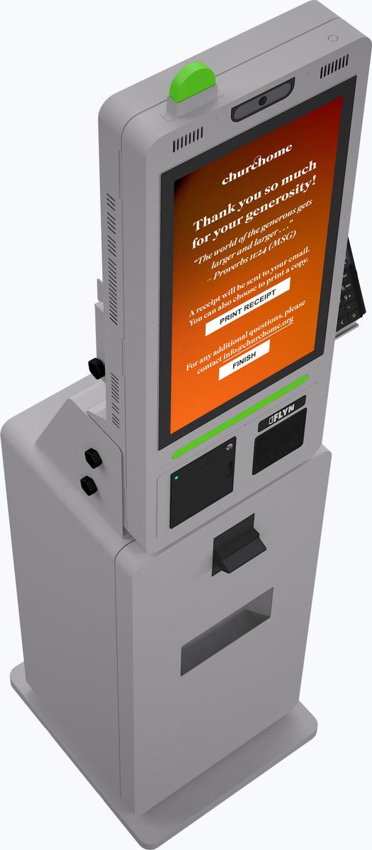 Universal Pay CashBox Cash Acceptor Flex Series self-order kiosks Mockup real image 4